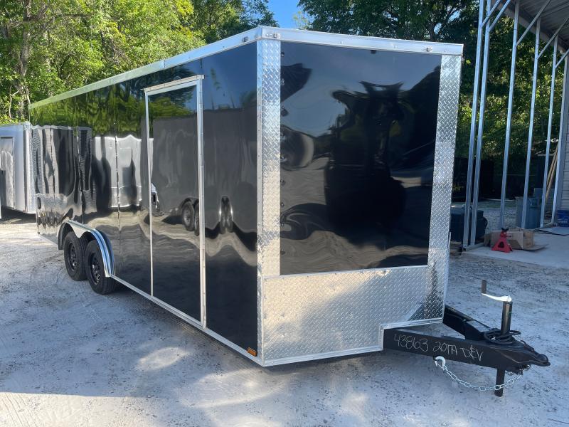 7X14 Enclosed Trailer 7 Foot Interior Height W/ Blackout PKG Side Door