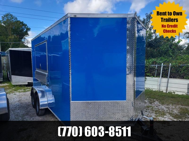 7X14 CONCESSION 7' INTERIOR HEIGHT W/ A/C ELECTRICAL PKG FINISHED WALLS AND CEILING 2022 QUALITY CARGO 7X14 CONCESSION 7' INTERIOR HEIGHT W/ A/C ELECTRICAL PKG FINISHED WALLS AND CEILING 2022 QUALITY CARGO