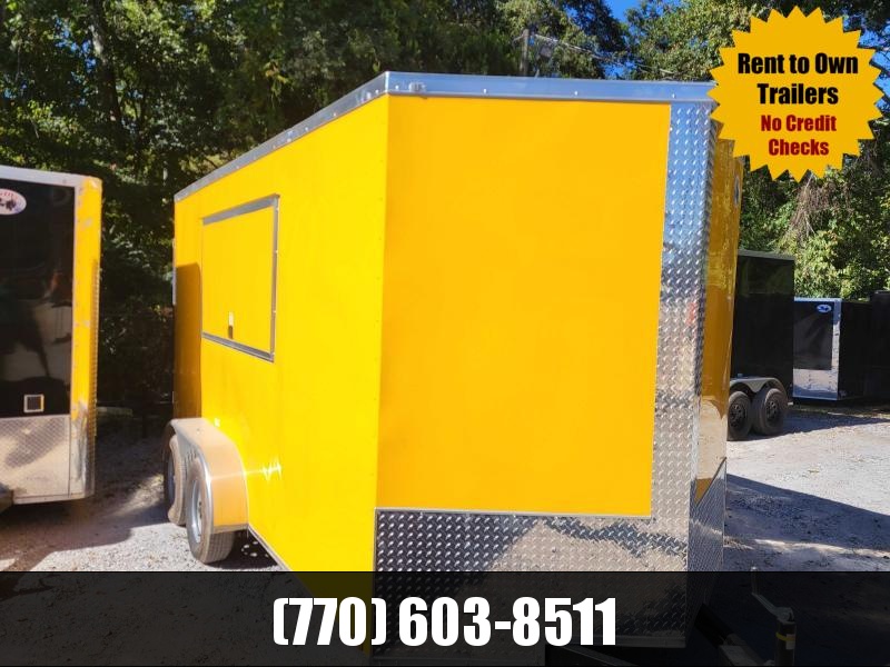 7X14 CONCESSION 7' INTERIOR HEIGHT W/ A/C ELECTRICAL PKG FINISHED WALLS & CEILING 2023 QUALITY CARGO 7X14 CONCESSION 7' INTERIOR HEIGHT W/ A/C ELECTRICAL PKG FINISHED WALLS & CEILING 2023 QUALITY CARGO