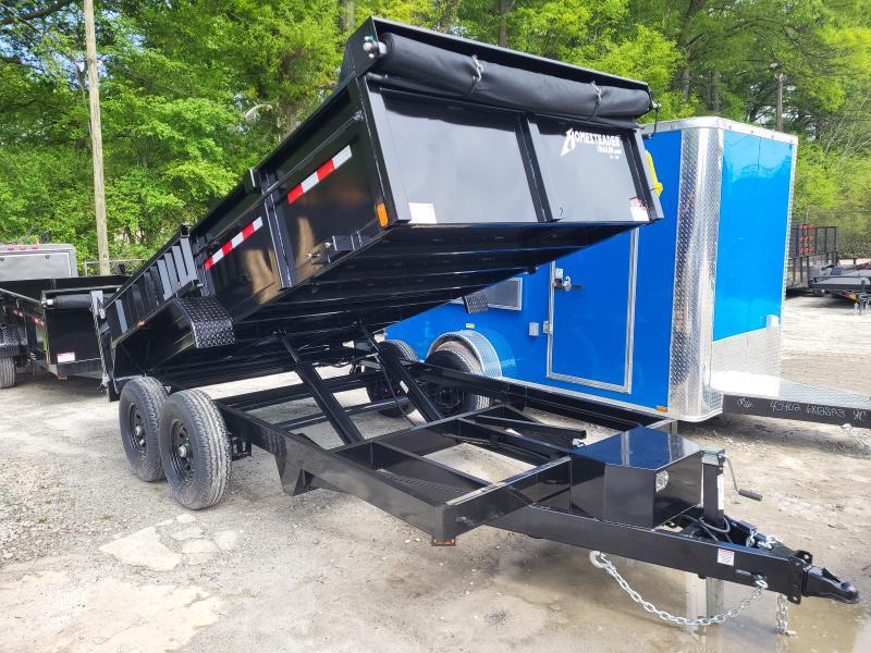 6X12 Dump Trailer W/ 44" Sides 25200 LB Axles & Tarp 2023 Homesteader