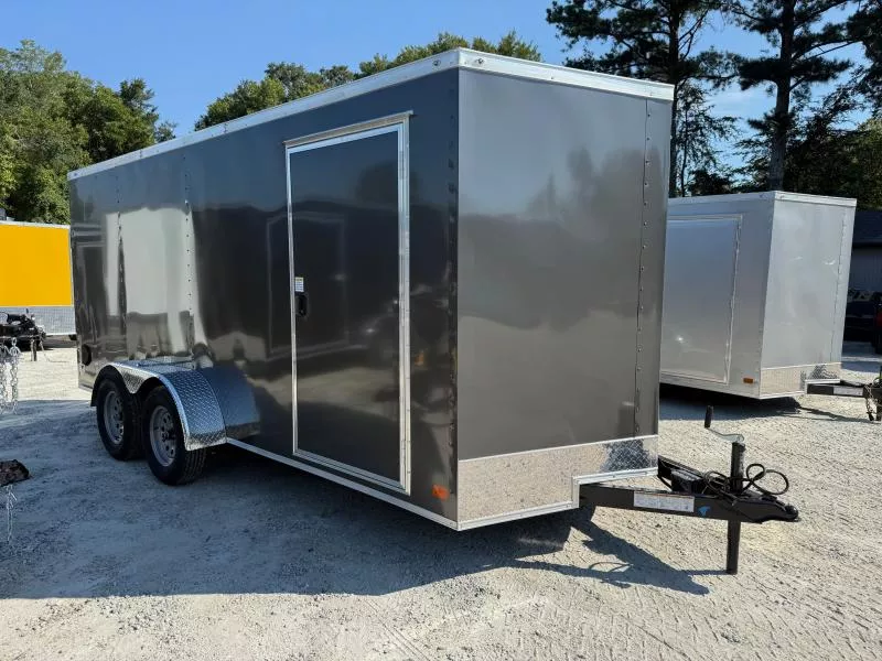 7X16 Enclosed Trailer 6'3" Interior Height W/ Side Door & Ramp 2026 Nationcraft