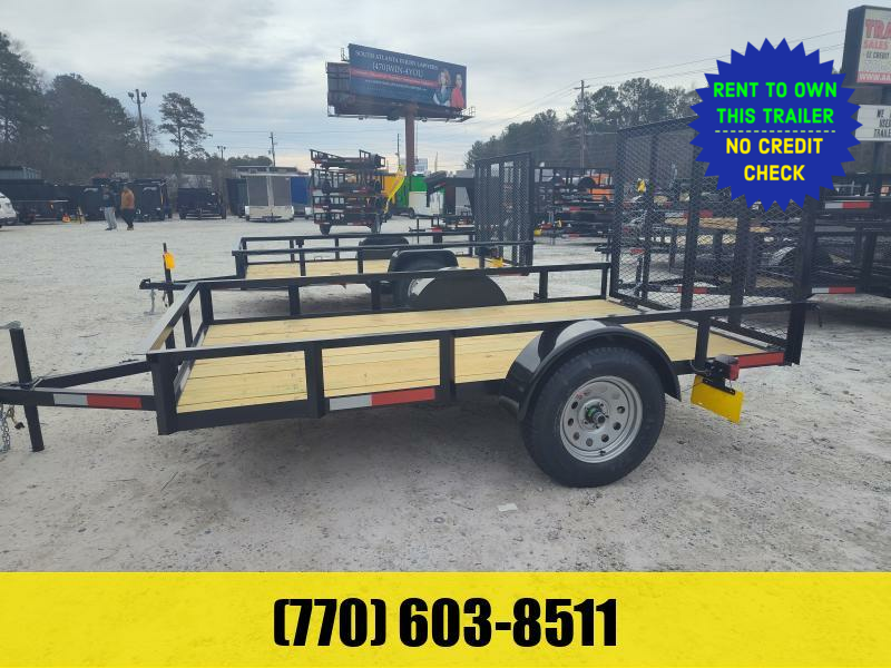 6x10 Utility Trailer W/ 4 Foot Removable Gate 2024 Lonewolf Quality