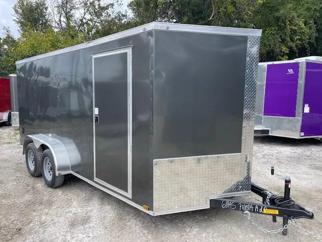 7x16 Enclosed Trailer 6'3" Interior Height W/ Side Door & Ramp 2026 Quality Cargo