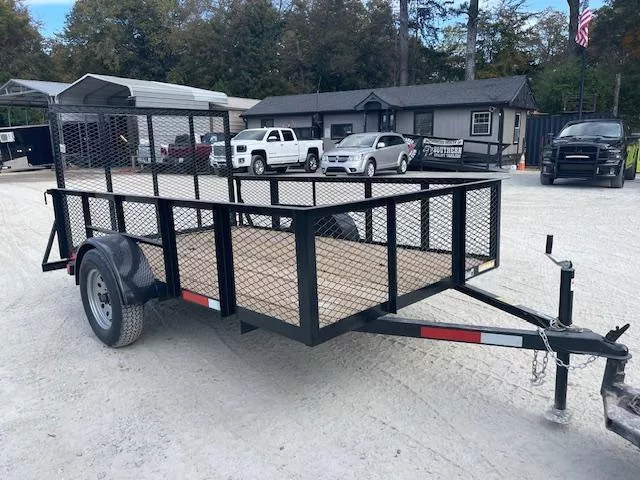 5x10 Utility Trailer W/ 2' Foot Mesh Sides 4' Foot Removable Gate 2024 Lonewolf 