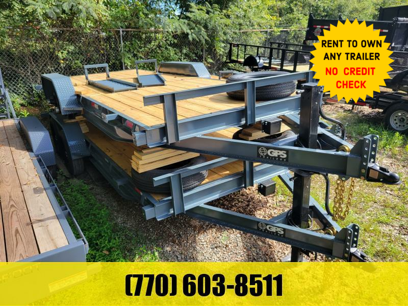 7x20 Heavy Equipment Trailer 27000 LB Axles W/ 2 Foot Dovetail & Ultra