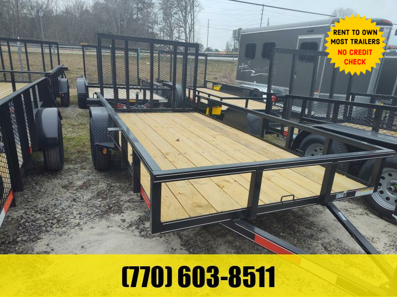6X12 Utility Trailer W/ 4 Foot Removable Gate Spare Tire Mount & DRings 2024 Lonewolf Quality