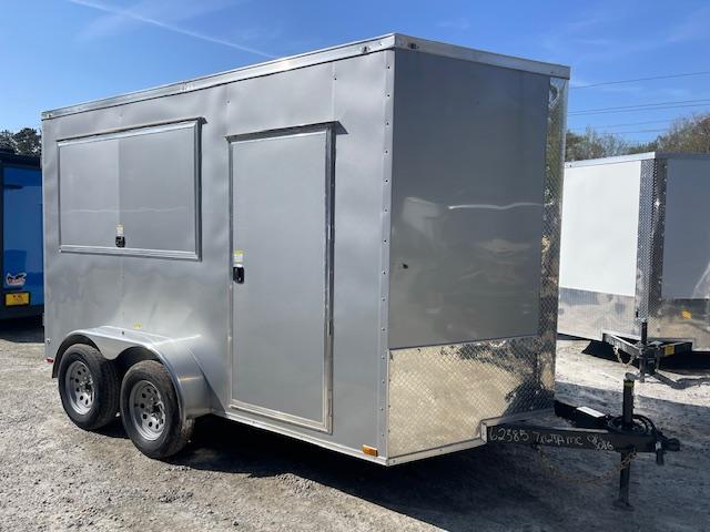 7X12 Food Trailer W/ Window and Interior Lights & Electrical Package 2025 Quality Cargo Concession