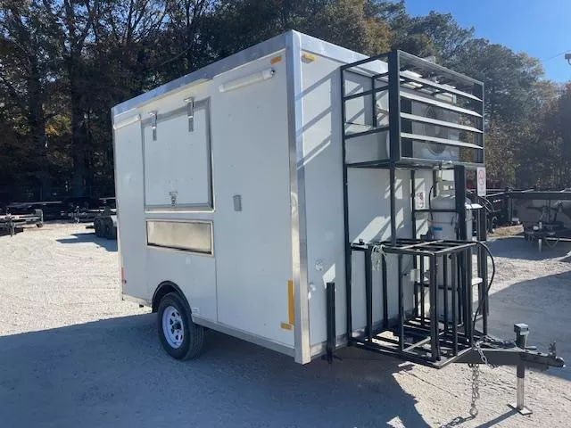 USED 8X10 Concession Trailer W/ Griddle, Sandwich Prep, Awning Concession Window 2025