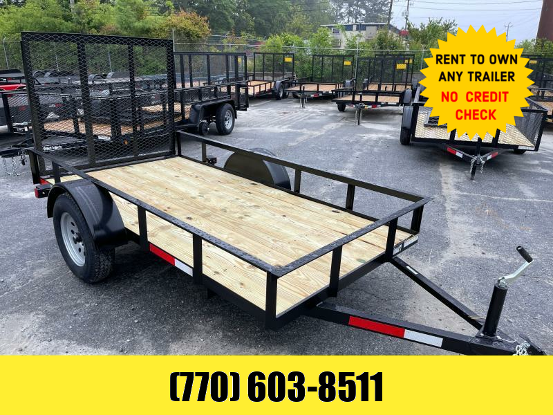 5x10 Utility W/ 2 Foot Sides & 4 Foot Removable Gate 2023 Lonewolf