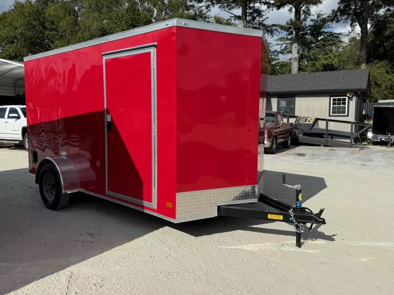6x12 Enclosed 6'3" Interior Height  W/ Side Door & Ramp 2026 Nationcraft
