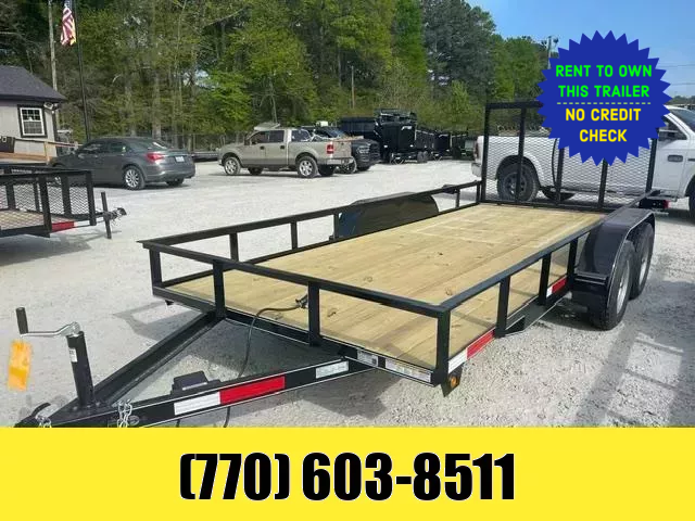 6.5x16 Utility Trailer W/ 2 Brake Axles  2025 Lonewolf