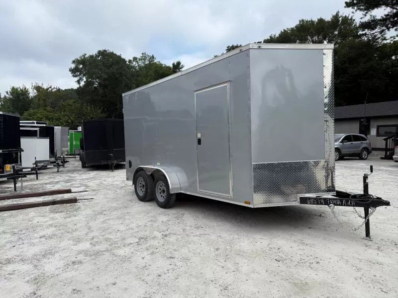 7x14 Enclosed Trailer 7 Foot Interior Height W/ Barn Doors & Side Door 2026 Quality Cargo