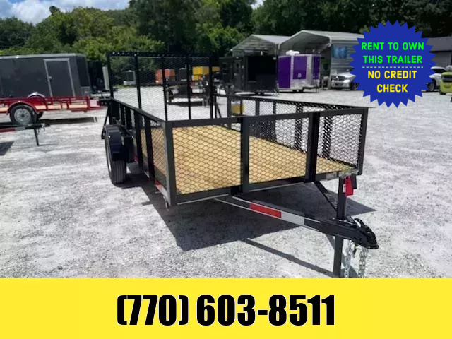 6x12 Utility Trailer W/ 2 Foot Mesh Sides 2025 Lonewolf