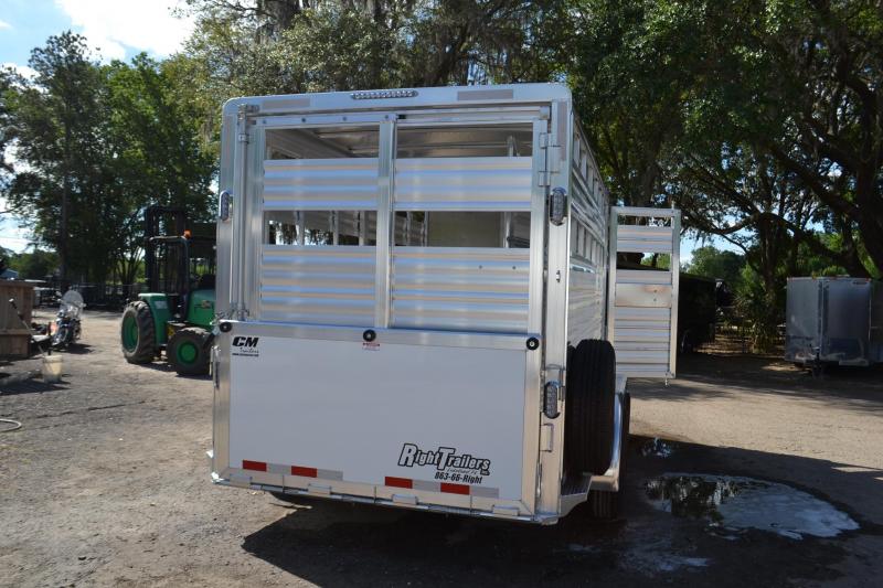 6'8"x16' CM Horse Trailer All Aluminum Horse Trailer Right Trailers