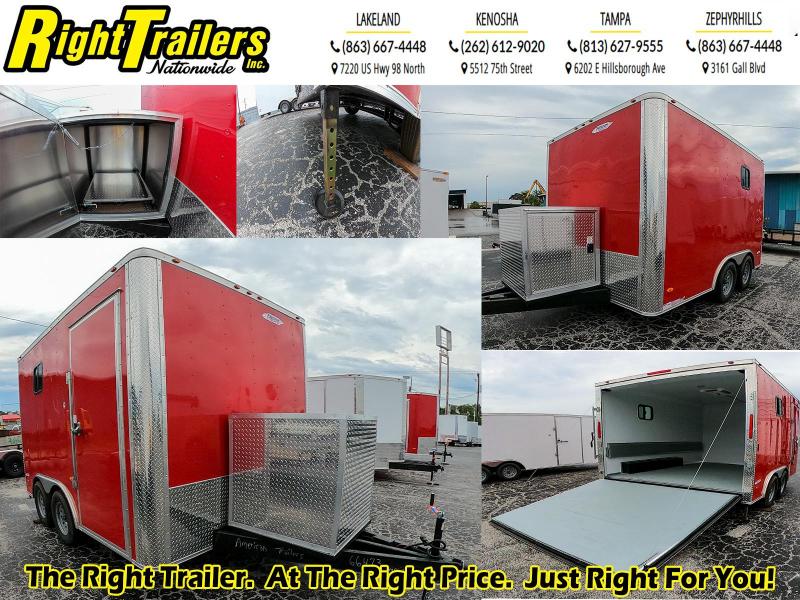 *CUSTOM* 8.5X12 Red Hot Enclosed Cargo Trailer *CUSTOM* 8.5X12 Red Hot Enclosed Cargo Trailer