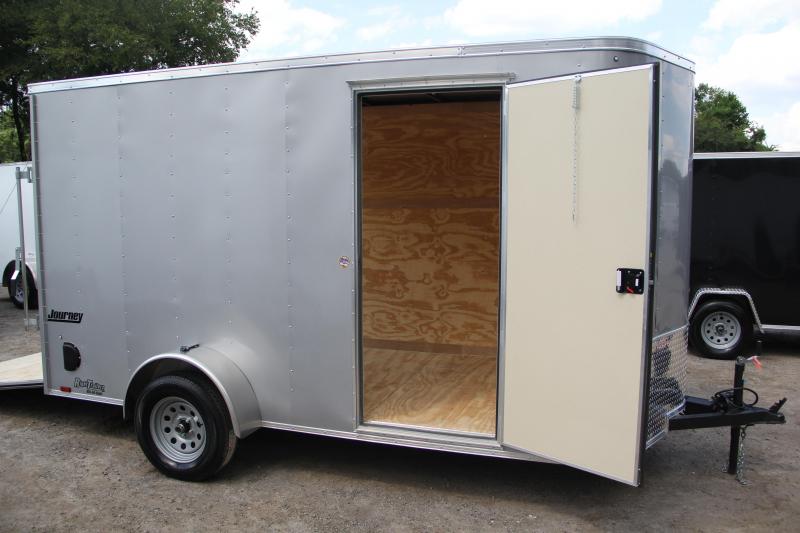 6x12 Pace American Enclosed Trailer [Silver] Right Trailers New
