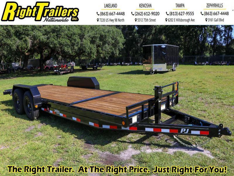 7X22 PJ Trailers 6 in. Channel Equipment Tilt (T6) Equipment Trailer 7X22 PJ Trailers 6 in. Channel Equipment Tilt (T6) Equipment Trailer
