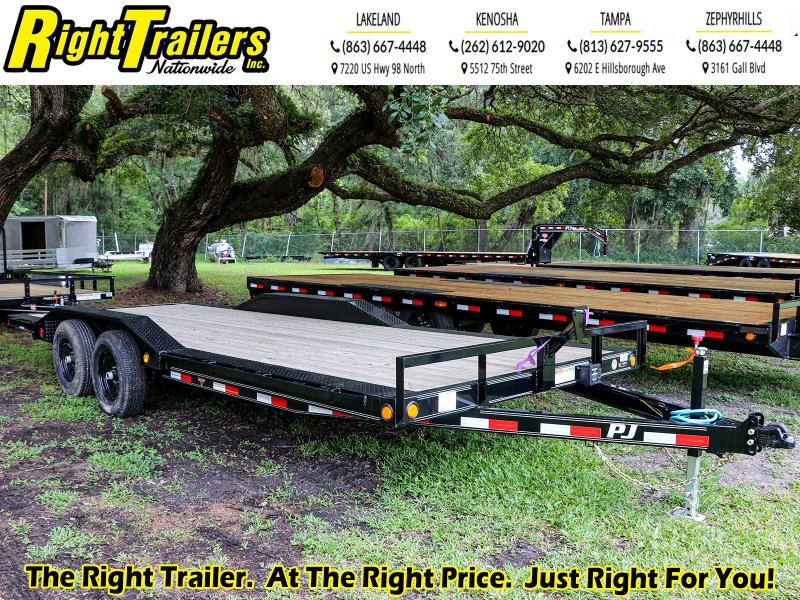 7X20 PJ Trailers I Equipment Trailer w/ Extra Deck Width 7X20 PJ Trailers I Equipment Trailer w/ Extra Deck Width