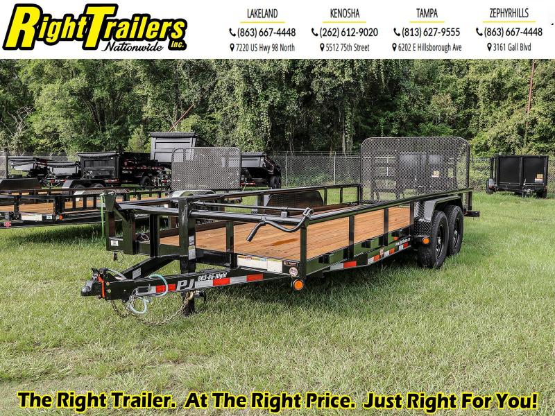 7X20 PJ Trailers Angle Pipetop (P8) Utility Trailer 7X20 PJ Trailers Angle Pipetop (P8) Utility Trailer