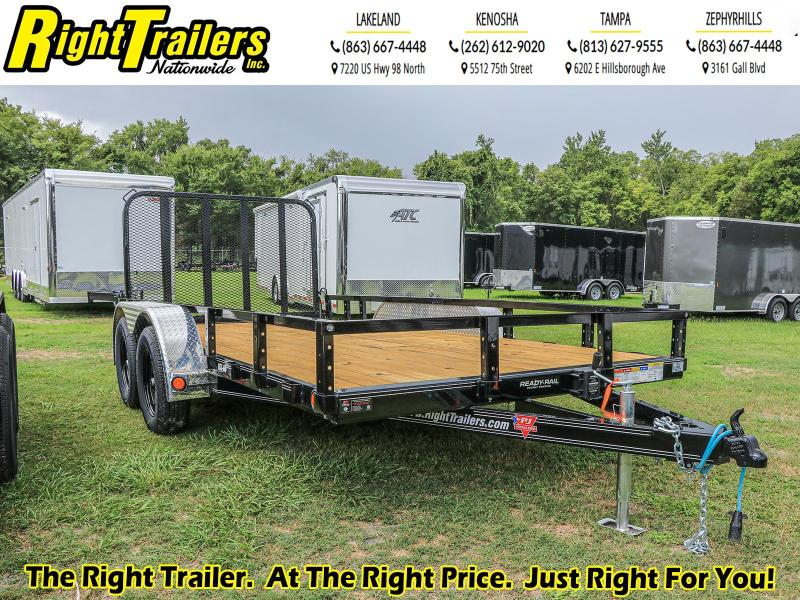 7X14 PJ Trailers 83 in. Tandem Axle Channel Utility Trailer 7X14 PJ Trailers 83 in. Tandem Axle Channel Utility Trailer