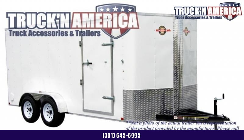 Cargo Trailer 7x14 Tandem Axle Ramp Door Stab Jack Cargo Trailer 7x14 Tandem Axle Ramp Door Stab Jack