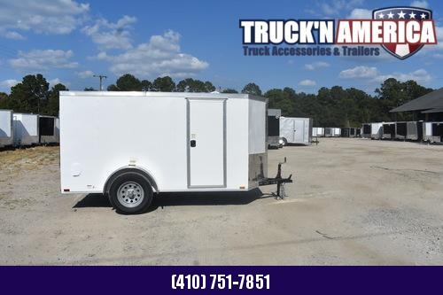 Quality Cargo White 5x8 Single Axle Cargo Trailer Quality Cargo White 5x8 Single Axle Cargo Trailer