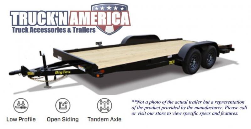Big Tex Open Black 7x18 Car Hauler Dove Tail 4 Slide In Ramps Spare Tire Mount 2 Brake Big Tex Open Black 7x18 Car Hauler Dove Tail 4 Slide In Ramps Spare Tire Mount 2 Brake