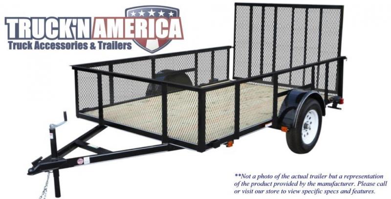 Carry On 6x10 Utility Trailer, High Sides, Wood Floor, 2,000 lb. Rated Top Wind Jack, Rear Ramp Gate Carry On 6x10 Utility Trailer, High Sides, Wood Floor, 2,000 lb. Rated Top Wind Jack, Rear Ramp Gate