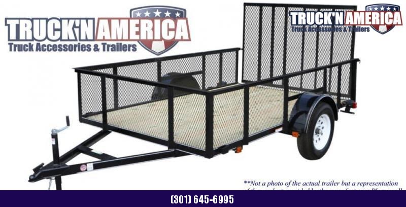 Carry On 6x10 Utility Trailer, High Sides, Wood Floor, 2,000 lb. Rated Top Wind Jack, Rear Ramp Gate Carry On 6x10 Utility Trailer, High Sides, Wood Floor, 2,000 lb. Rated Top Wind Jack, Rear Ramp Gate