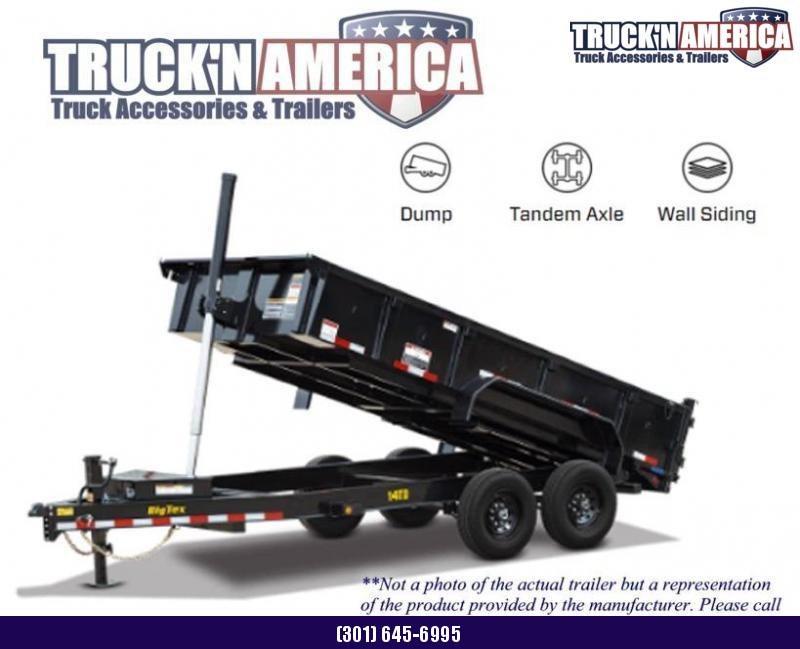 Big Tex Dump Trailer Black 7x14 14000lb Tandem Axle Big Tex Dump Trailer Black 7x14 14000lb Tandem Axle