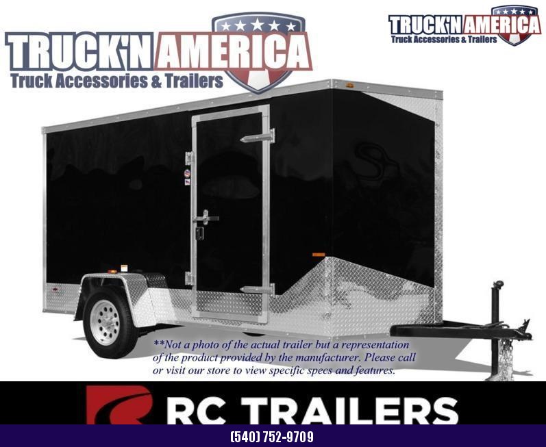 RC Trailers Black 6x12 Single Axle Flat Top Wedge Trailer Light Duty Ramp Door RC Trailers Black 6x12 Single Axle Flat Top Wedge Trailer Light Duty Ramp Door