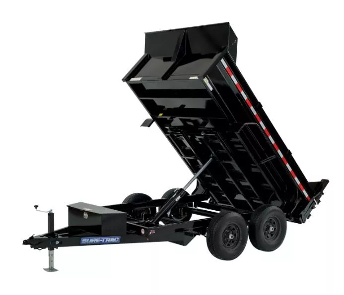 2026 Sure-Trac 6 x 12 SD Low Profile Dump Trailer  10K Single Ram