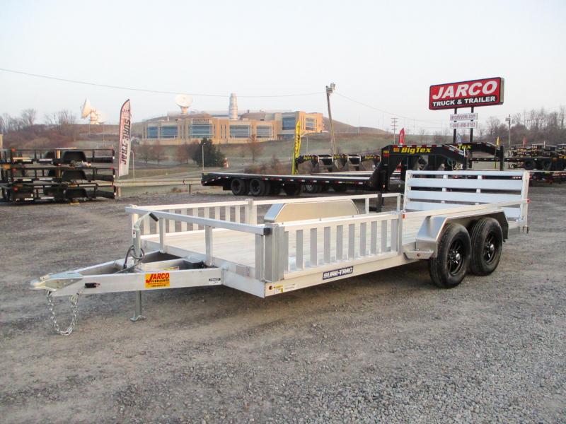 2021 Sure-Trac 7 X 16 Aluminum Tube Top ATV 7K Tandem 2021 Sure-Trac 7 X 16 Aluminum Tube Top ATV 7K Tandem
