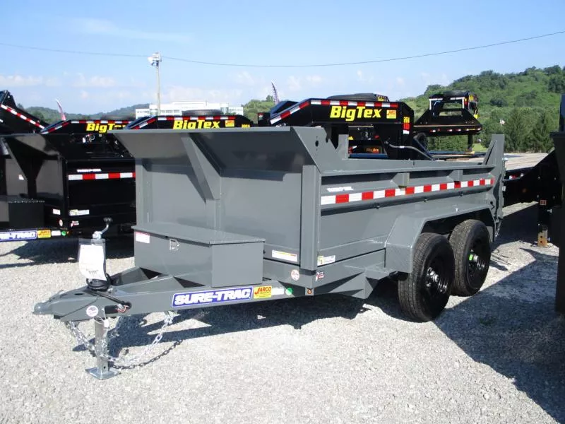 2026 Sure-Trac 6 x 10 SD Low Profile Dump Trailer  10K Single Ram 2mtStsaduaqt