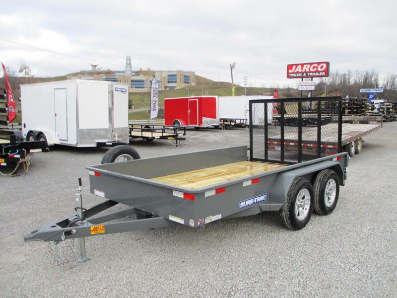 2021 Sure-Trac 7 x 12 Steel High Side Trailer 7K Tande 2021 Sure-Trac 7 x 12 Steel High Side Trailer 7K Tande