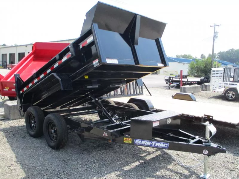 2025 Sure-Trac 6 x 10 SD Low Profile Dump Trailer  7K Single Ram lILd3I6d8aeu