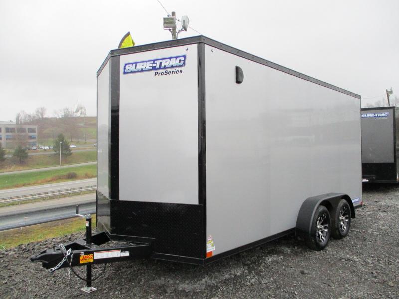 2021 Sure-Trac 7 x 16 Pro Series Enclosed Wedge Cargo T 2021 Sure-Trac 7 x 16 Pro Series Enclosed Wedge Cargo T