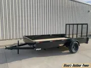 2024 H&H 82x12 Solid Side Steel Utility Trailer