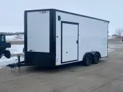 2026 H&H 8x16 Flat Top V Nose Cargo Blackout