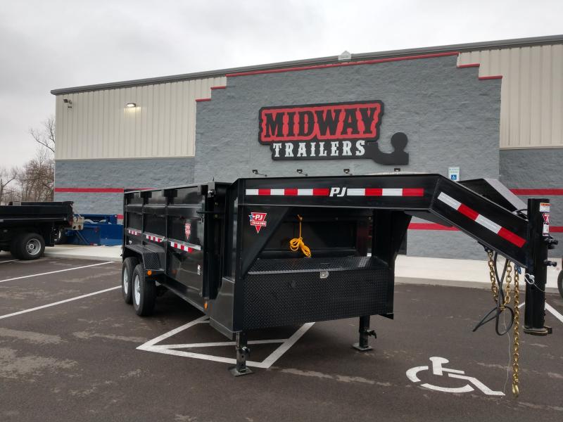 2021 Pj 7'x16' Gn Low Pro High Side Scissor 14k Dump Trailer 2021 Pj 7'x16' Gn Low Pro High Side Scissor 14k Dump Trailer