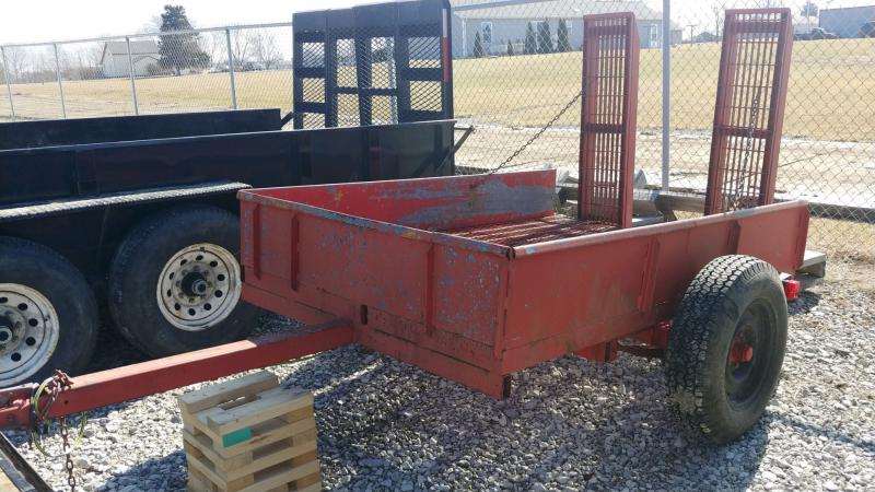1997 Homemade 4X7 UTILITY 3K RED Utility Trailer 1997 Homemade 4X7 UTILITY 3K RED Utility Trailer