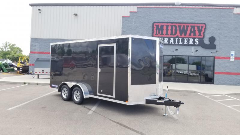 2021 Sure-trac 7'x16' Psw 7k Black + 6" Hgt Enclosed Trailer 2021 Sure-trac 7'x16' Psw 7k Black + 6" Hgt Enclosed Trailer