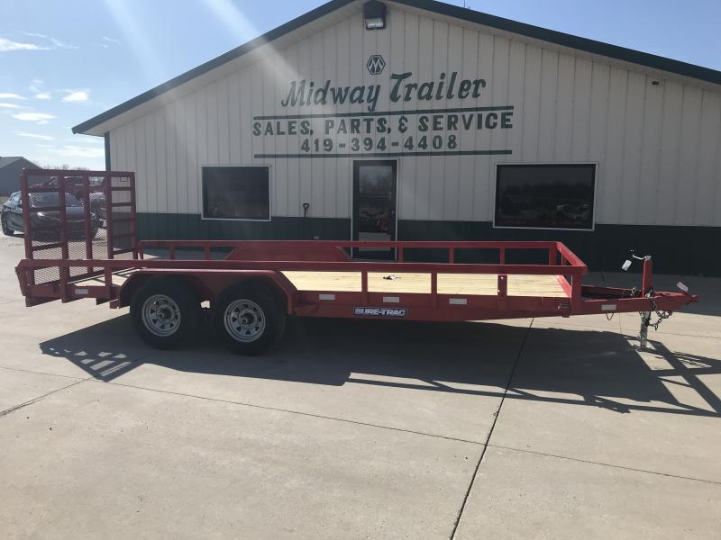 2022 Sure-Trac 7X18 TUBE TOP 10K RED Utility Trailer 2022 Sure-Trac 7X18 TUBE TOP 10K RED Utility Trailer