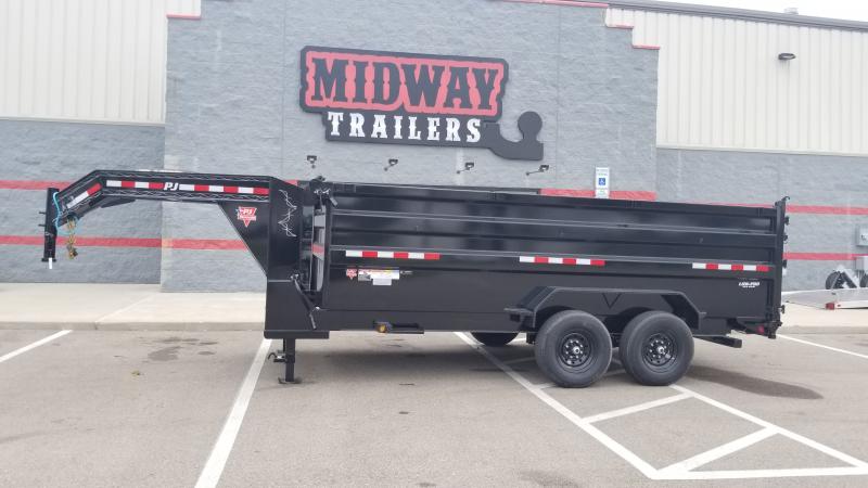 2021 Pj Trailers 7'x16' Gn 4' High Side 15680 Gvwr Dump Trailer 2021 Pj Trailers 7'x16' Gn 4' High Side 15680 Gvwr Dump Trailer