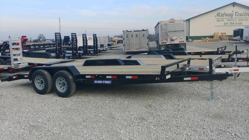 2021 Sure-trac 7'x18' Wood Deck Ch 10k Car Hauler Trailer 2021 Sure-trac 7'x18' Wood Deck Ch 10k Car Hauler Trailer