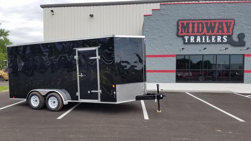 2021 Interstate 7'x16' 7k Black Barn Doors Enclosed Trailer 2021 Interstate 7'x16' 7k Black Barn Doors Enclosed Trailer