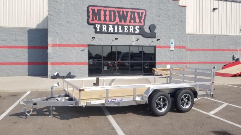 2021 Sure-trac 7'x16' Alum Tube Top 7k Utility Trailer 2021 Sure-trac 7'x16' Alum Tube Top 7k Utility Trailer