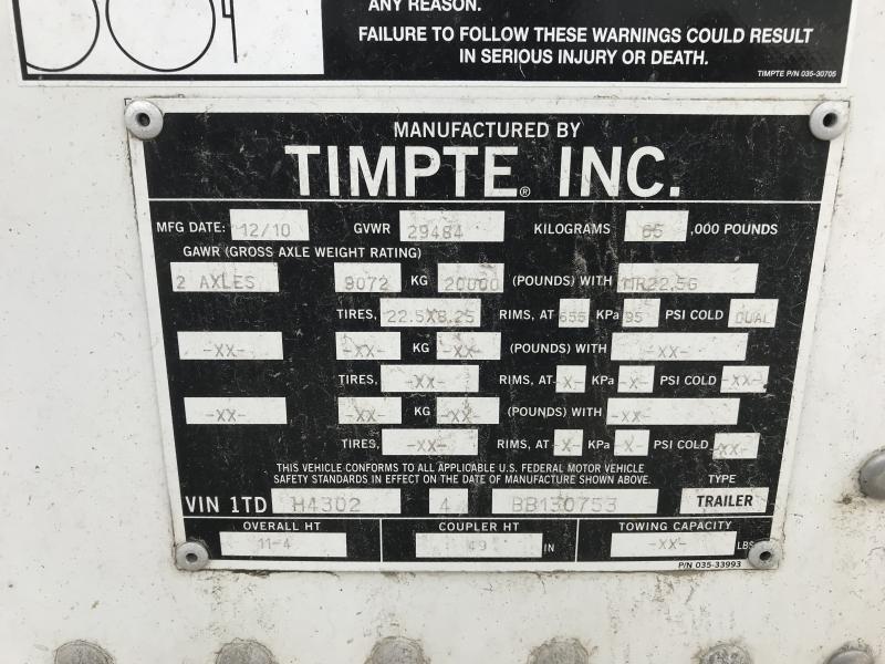 2011 Timpte 43x102x78 Hopper Trailer 2011 Timpte 43x102x78 Hopper Trailer