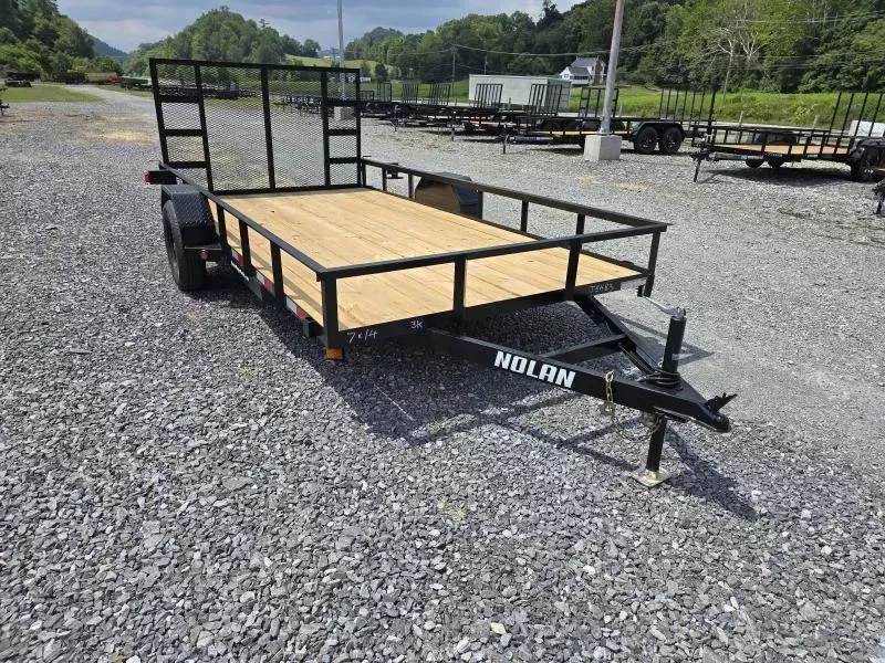 2026 Nolan 7X14 3K E Landscape Utility Trailer with Heavy-Duty Ramp