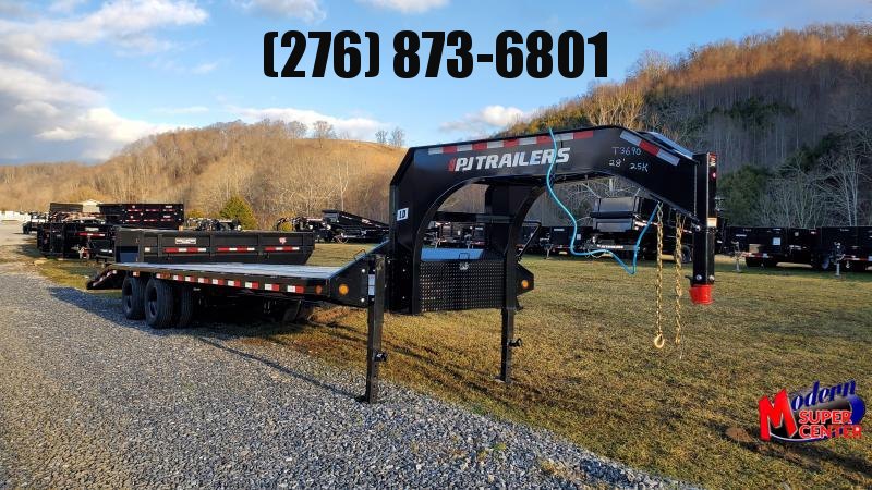2023 PJ Trailers 102" x 28' LD Flatbed Trailer w/ 5' Dovetail and 2 Flip-over Ramps 2023 PJ Trailers 102" x 28' LD Flatbed Trailer w/ 5' Dovetail and 2 Flip-over Ramps